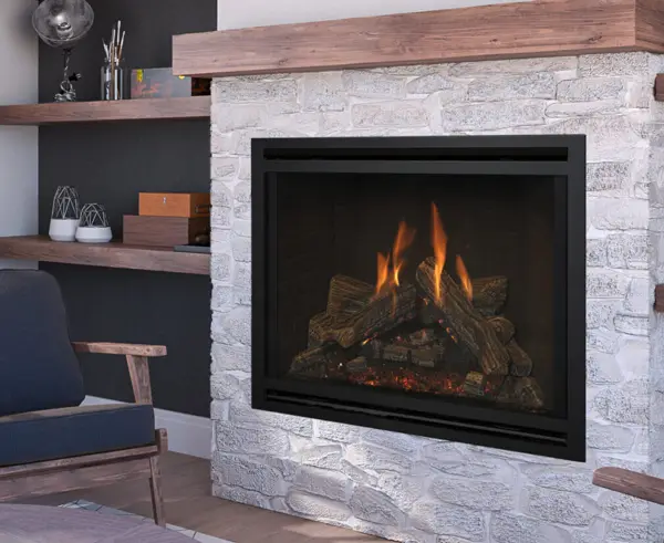 Nordik 41 DV Gas Fireplace - Logs