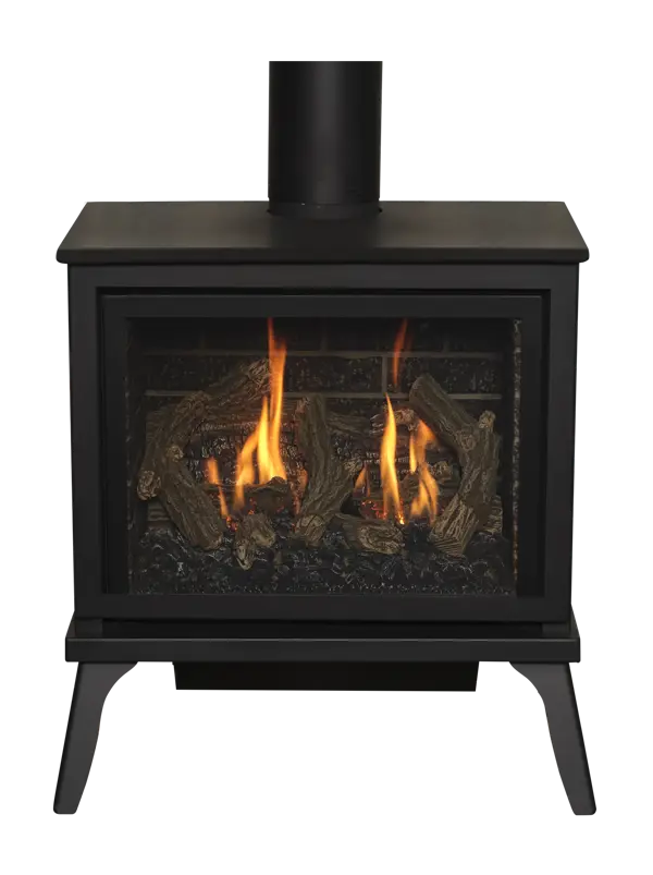 Lakefield XL Freestanding Gas Fireplace - Logs