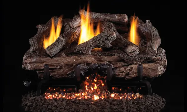 G10 Series Vent-Free Charred Aged Split Logs - 16/18