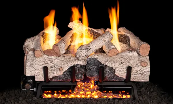 G10 Series Vent-Free Charred Alpine Birch Logs - 16/18