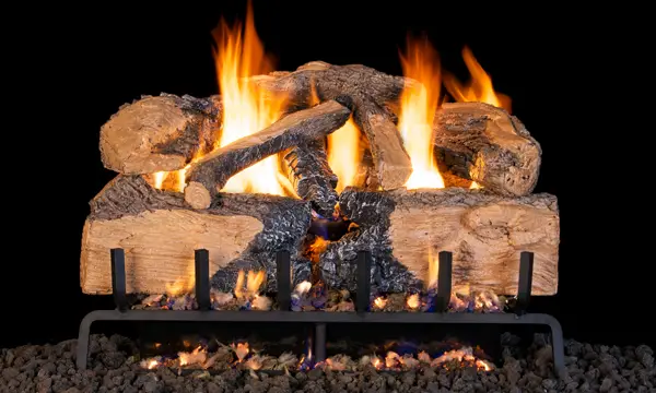G31 Series Charred Angel Split Oak Logs - 18/20