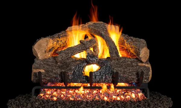 G52 Series Charred Evergreen Oak Logs - 18