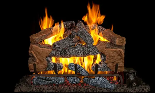 Charred Cinder Split Logs - 18/20
