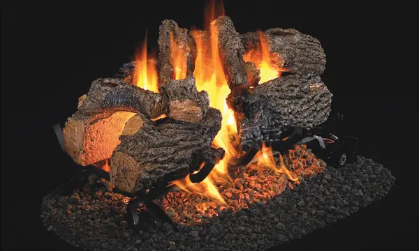 Charred Oak See-Thru Logs - 16