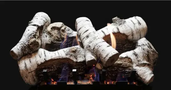 Birch Burncrete Log Set - 18