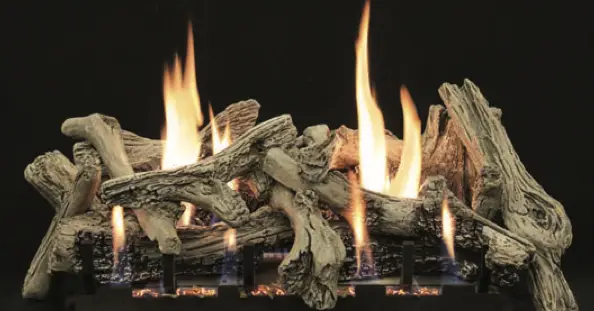 Driftwood Burncrete Log Set - 18