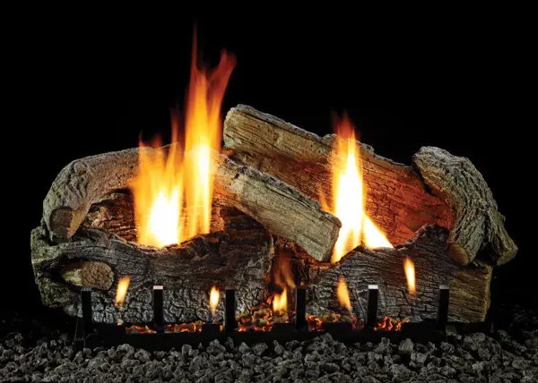 Stacked Age Oak Log Set - 18