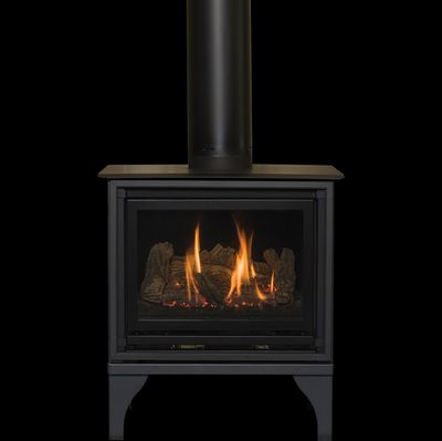 Kozy Heat: Oakport Freestanding Gas Fireplace - Millivolt - primary view