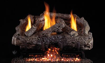 RH Peterson: G10 Series Vent-Free Charred Frontier Oak Logs - 16/18" - primary view