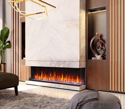 Kozy Heat: Osseo E80 Multi-sided Linear Fireplace - primary view