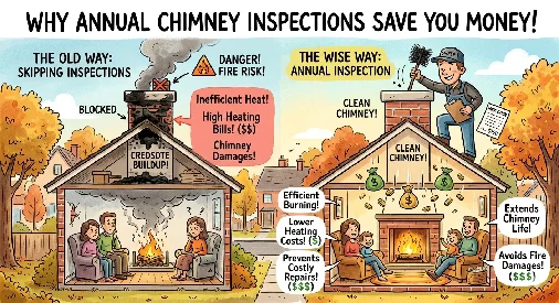 Certified chimney technician inspecting a Lexington, KY chimney and roof